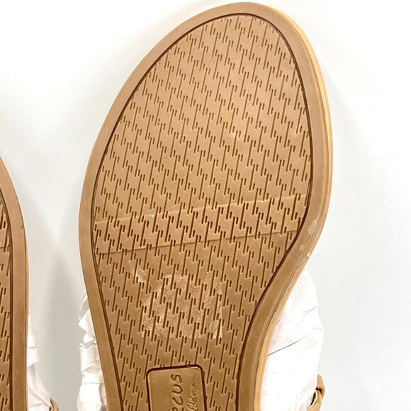 Circus NY Sam Edelman Size 7.5 Tan Beige Ceila Medallion Flat Sandals Shoes - Picture 10 of 12